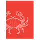 Crab Flat Note Cards Image 2 of 2